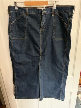 Levi’s Stretch 4 Pocket Denim Maxi Skirt - 18